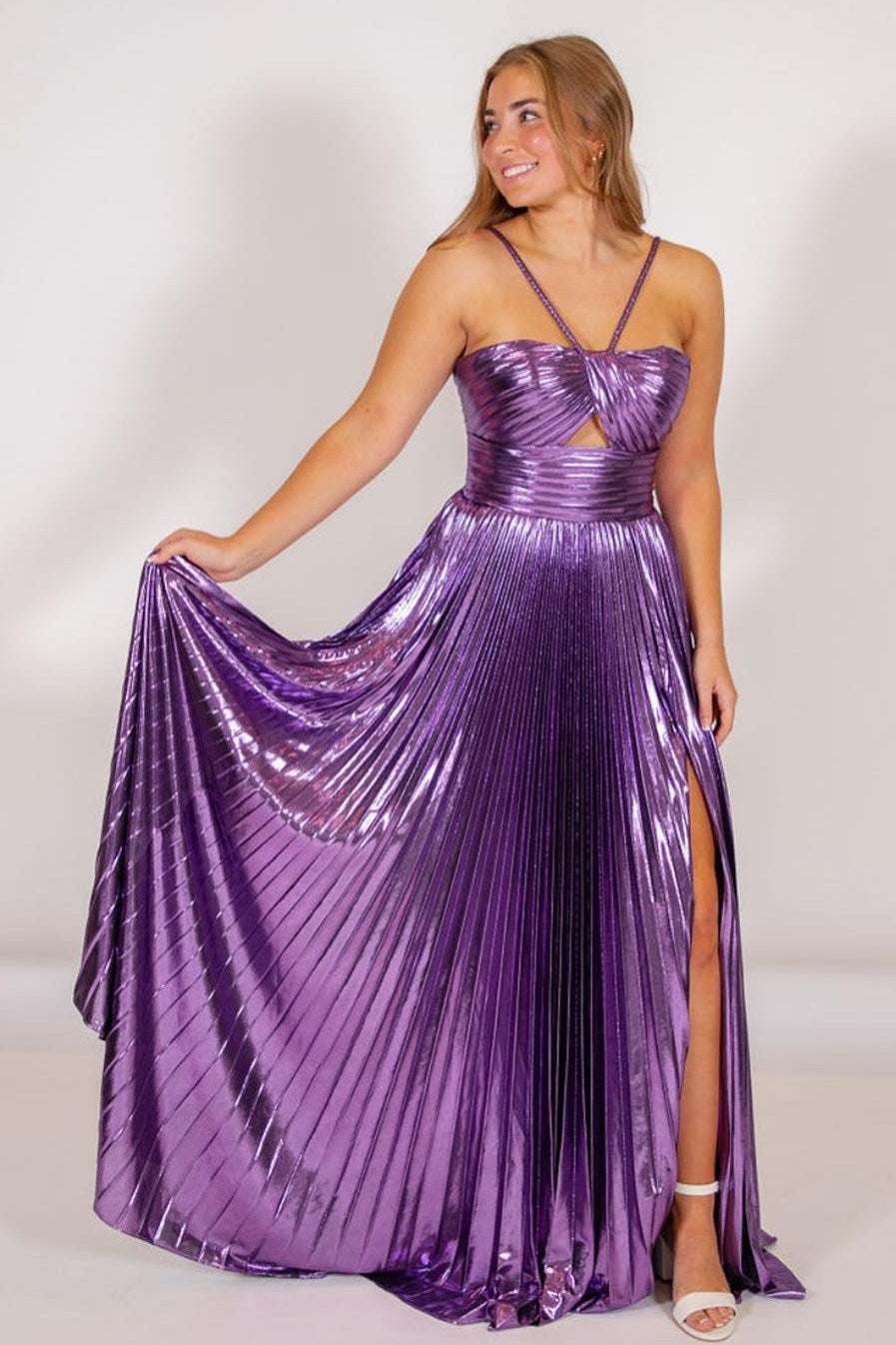 Cinderella Divine CD252 Glittering Metallic Ball Gown | NORMA REED